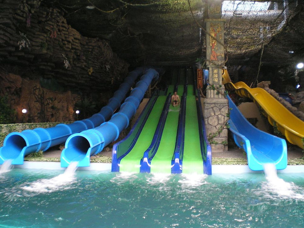 Waterpark slides