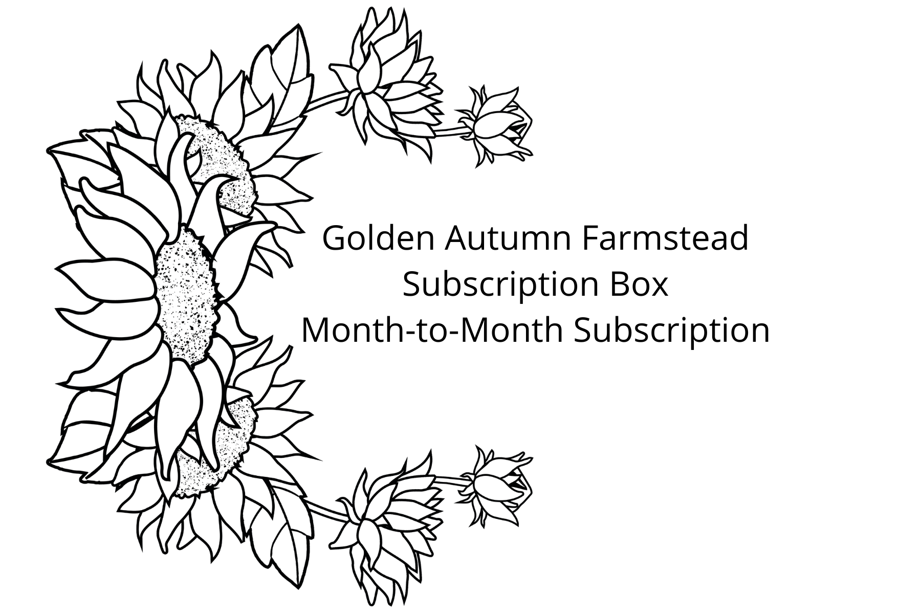 1 month Golden Autumn Farmstead Subscription Box