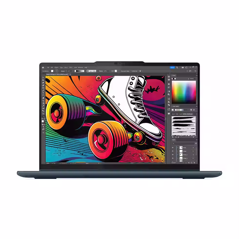 Thumbnail: Lenovo Yoga 7 2-in-1 laptop tent mode