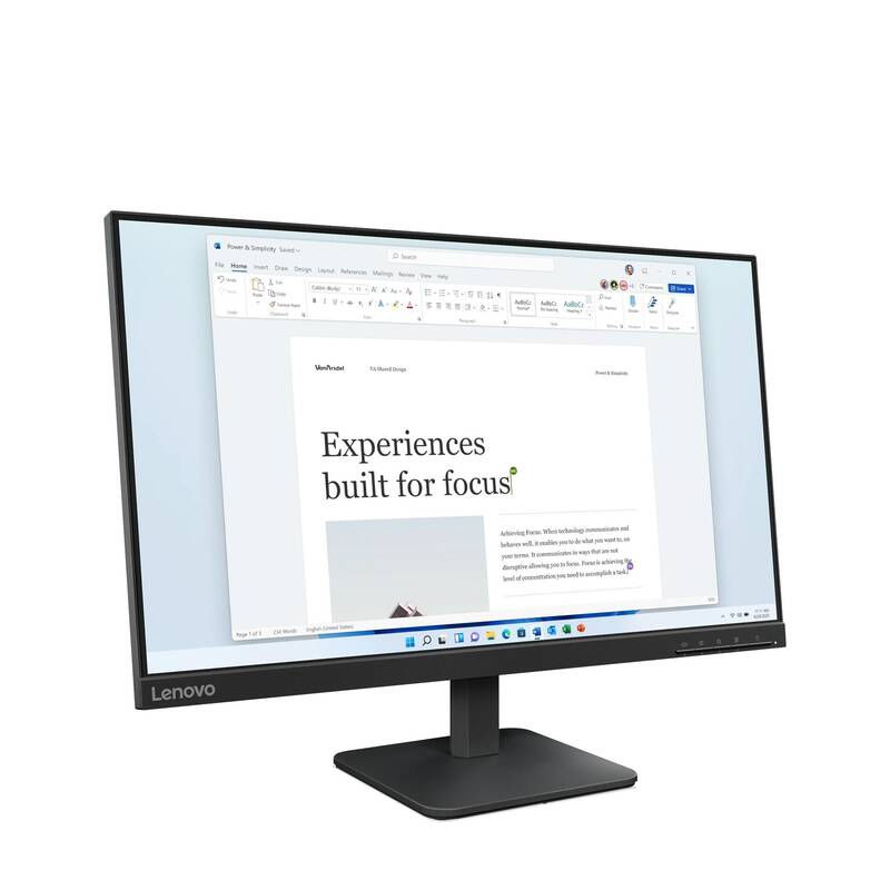 Thumbnail: Lenovo 68C2KAC1MY monitor featuring 100Hz refresh rate and flicker-free technology.