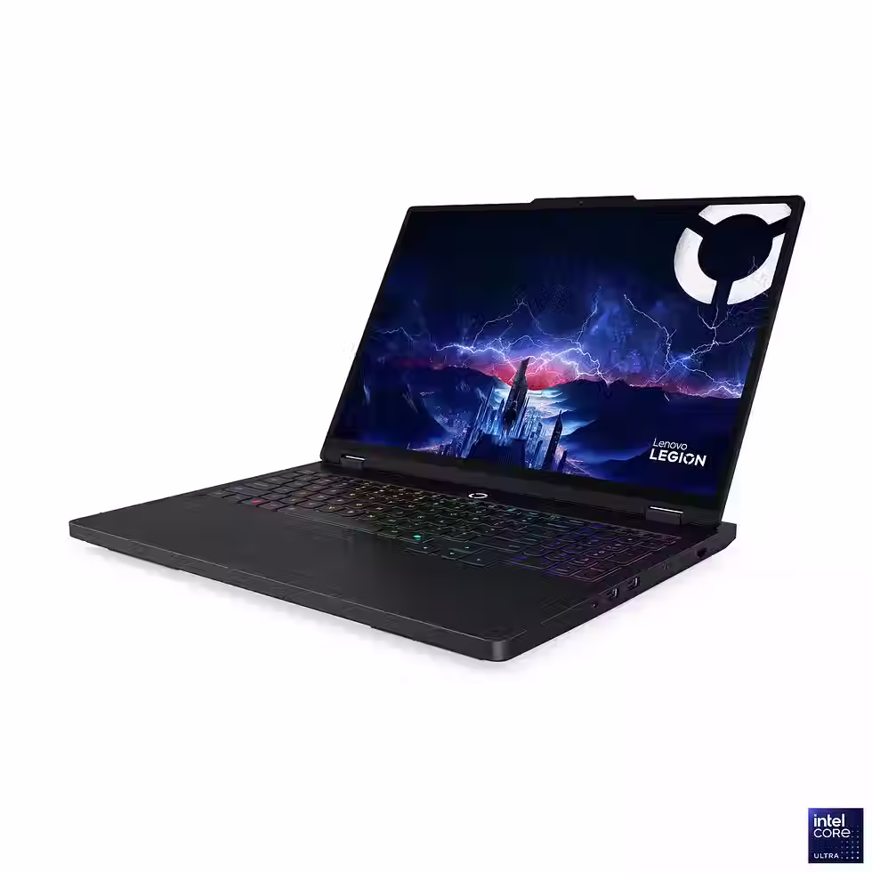 Thumbnail: Side‑angled shot of the Legion Pro 5 showing thin profile and rear cooling vents.