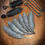 Thumbnail: Leather Feather Hair Barrette, Hair Clip, Crow Raven Bird Hair Accessory Larp Al