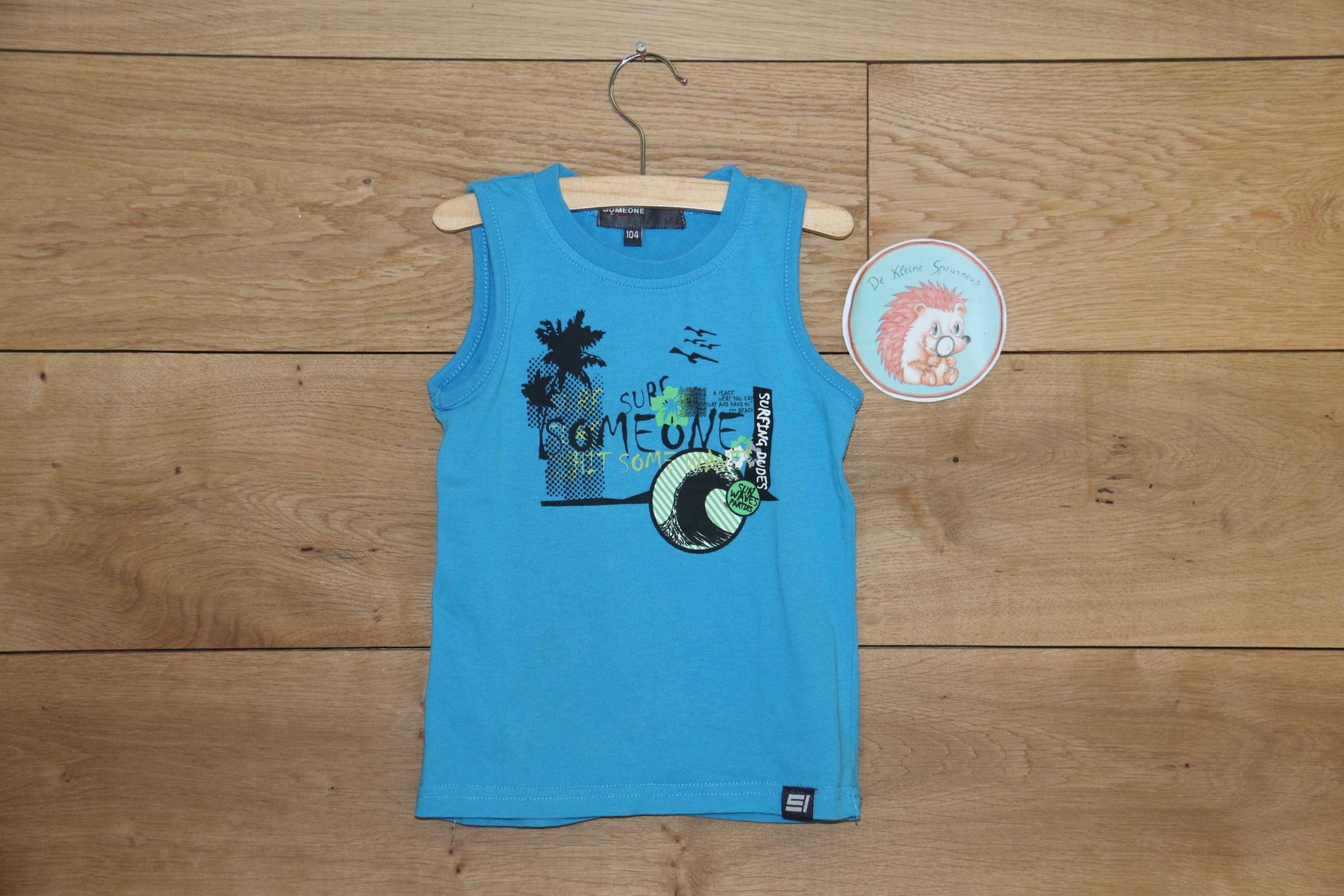 blauwe t-shirt Someone 4 j