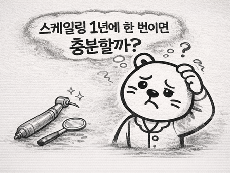 스케일링, 1년에 한 번이면 충분할까요?