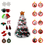 Thumbnail: Personalized Hand-Crocheted Plush Christmas Tree with 20 Ornaments