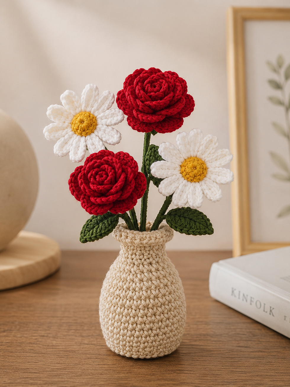 Thumbnail: HandCrochet Mini Flower Vase