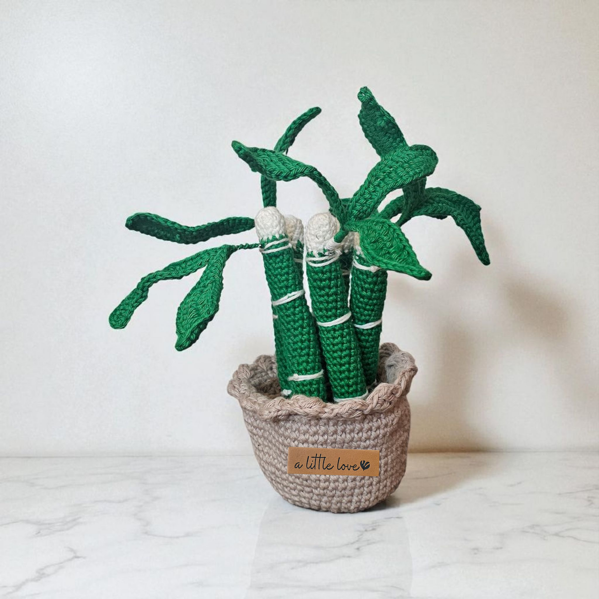 Hand-Crochet Bonsai Bamboo Plant – No Watering, Zero Maintenance De