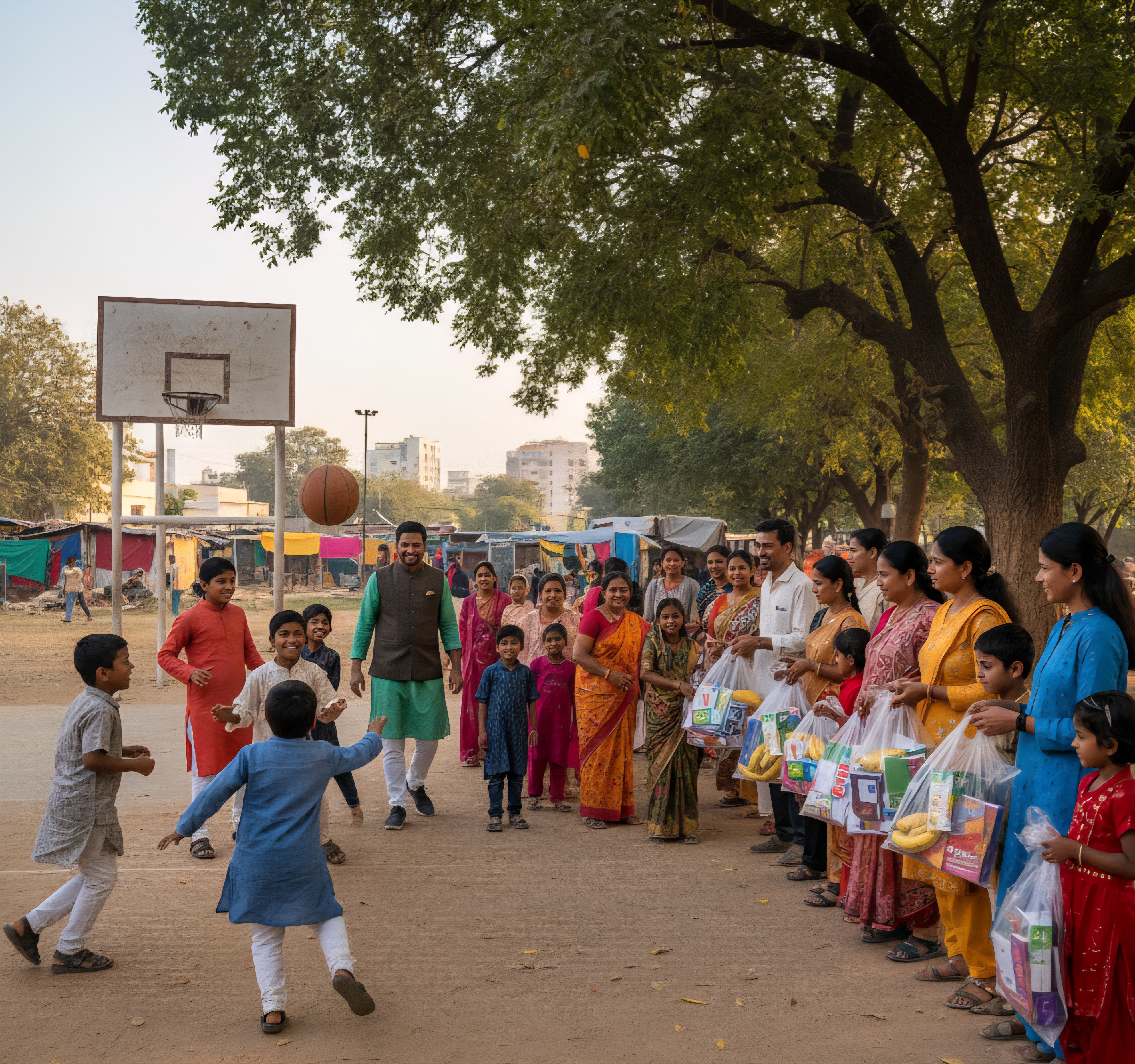 Purposeful Paint & Play Diwali Party with Slum Kids in Noida