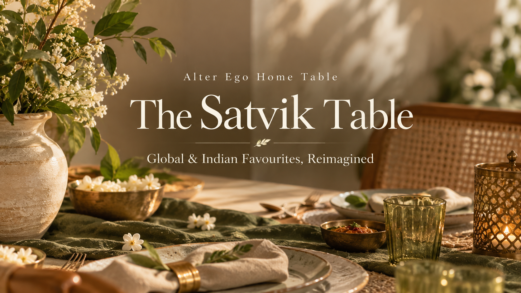 The Satvik Table | Global & Indian Favourites, Reimagined with Shreya Chaturvedi