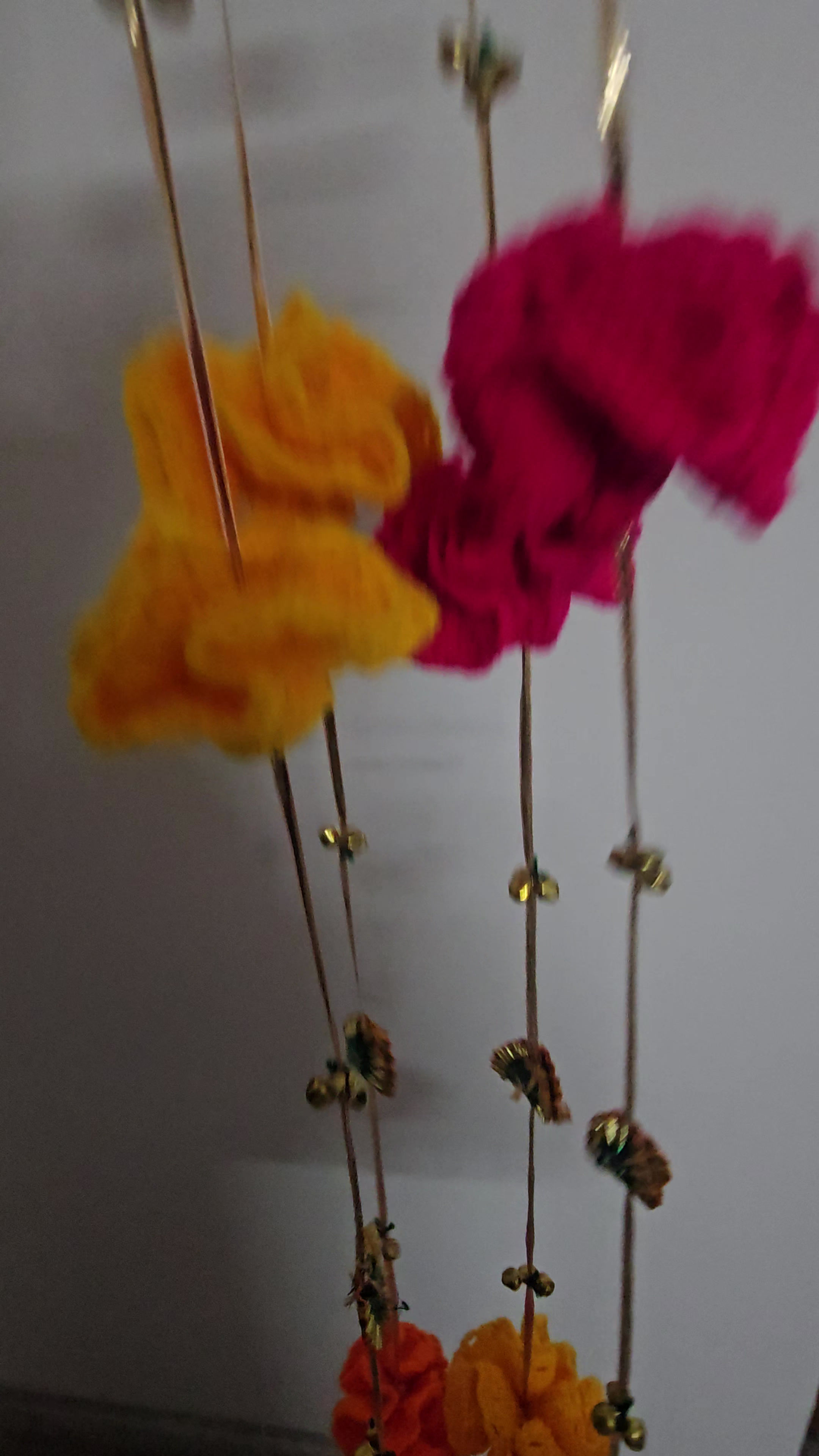 Handcrafted Crochet Genda, Gota & Ghungroo Festive Home/Pooja/Door Decor Strings