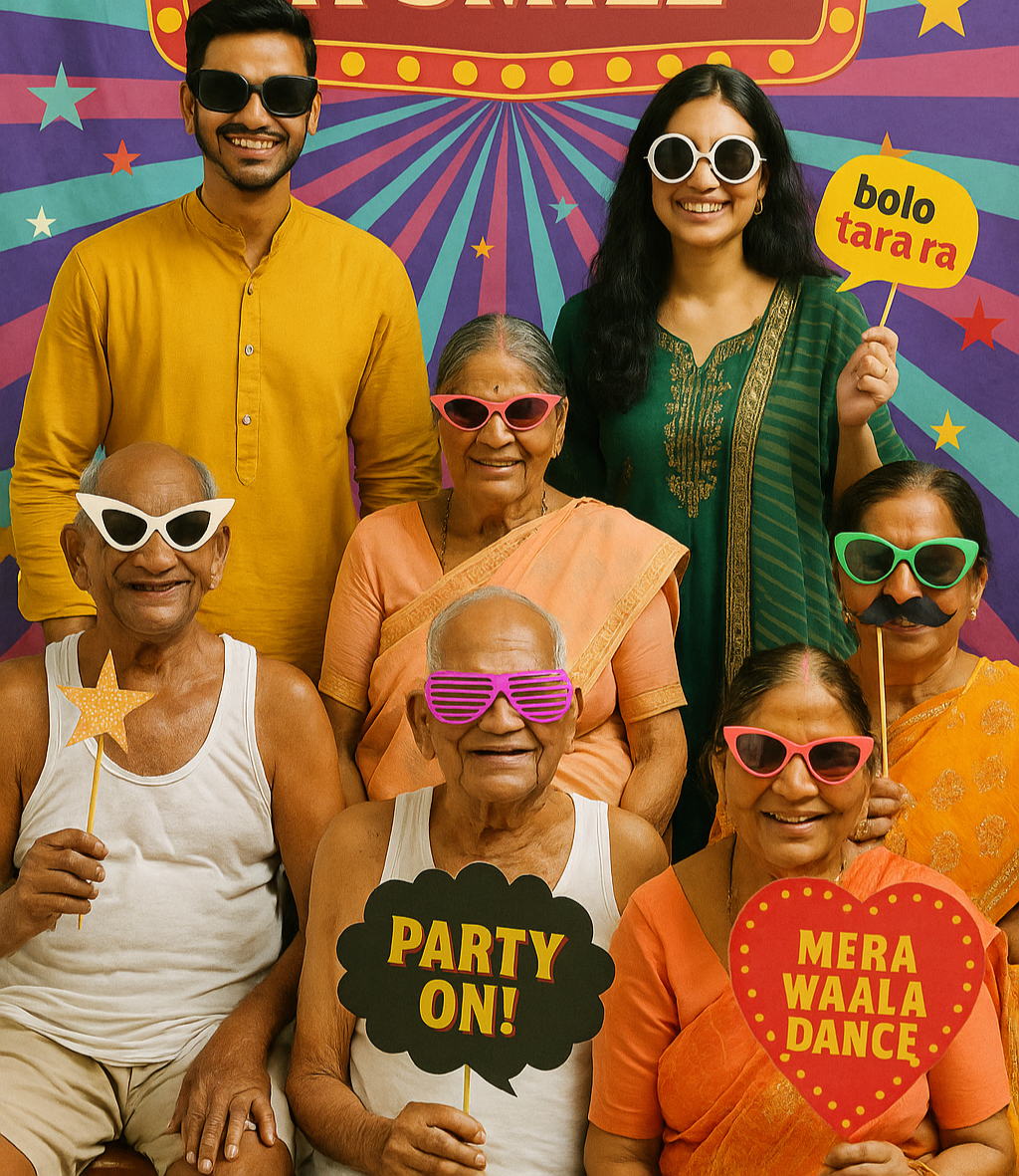 Purposeful Diwali Party at Old Age Home
