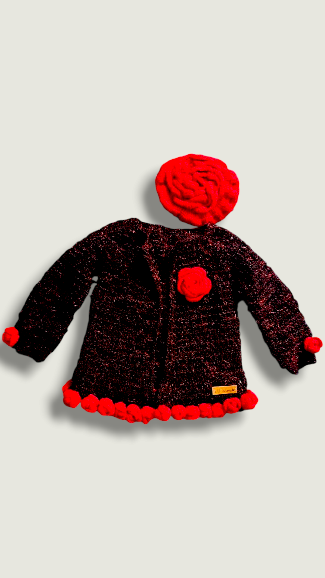 My Little Rosebud Cardigan and Beret Set