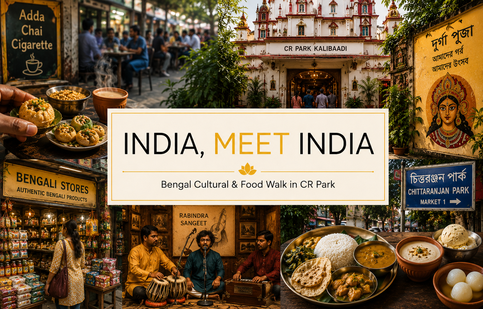 India, Meet India | West Bengal Edition| Bengal Cultural & Food Walk in CR Park
