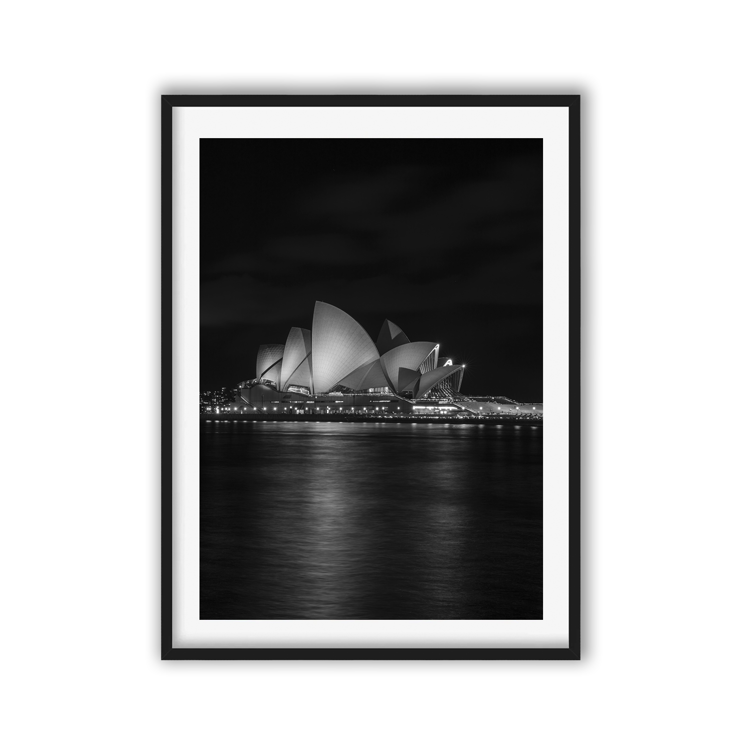 Sydney Opera House Black and White