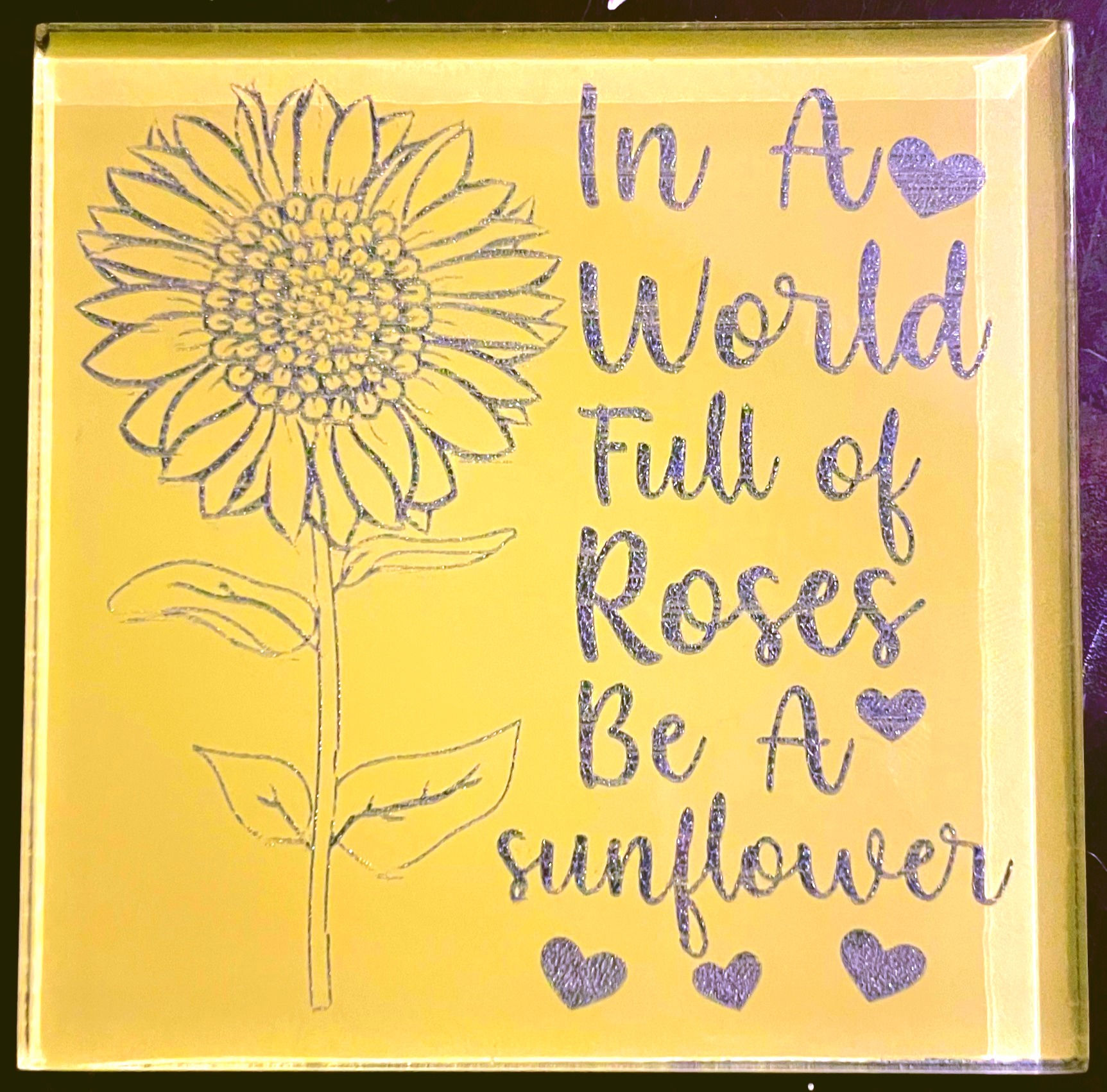 4"x4" Glass tile art