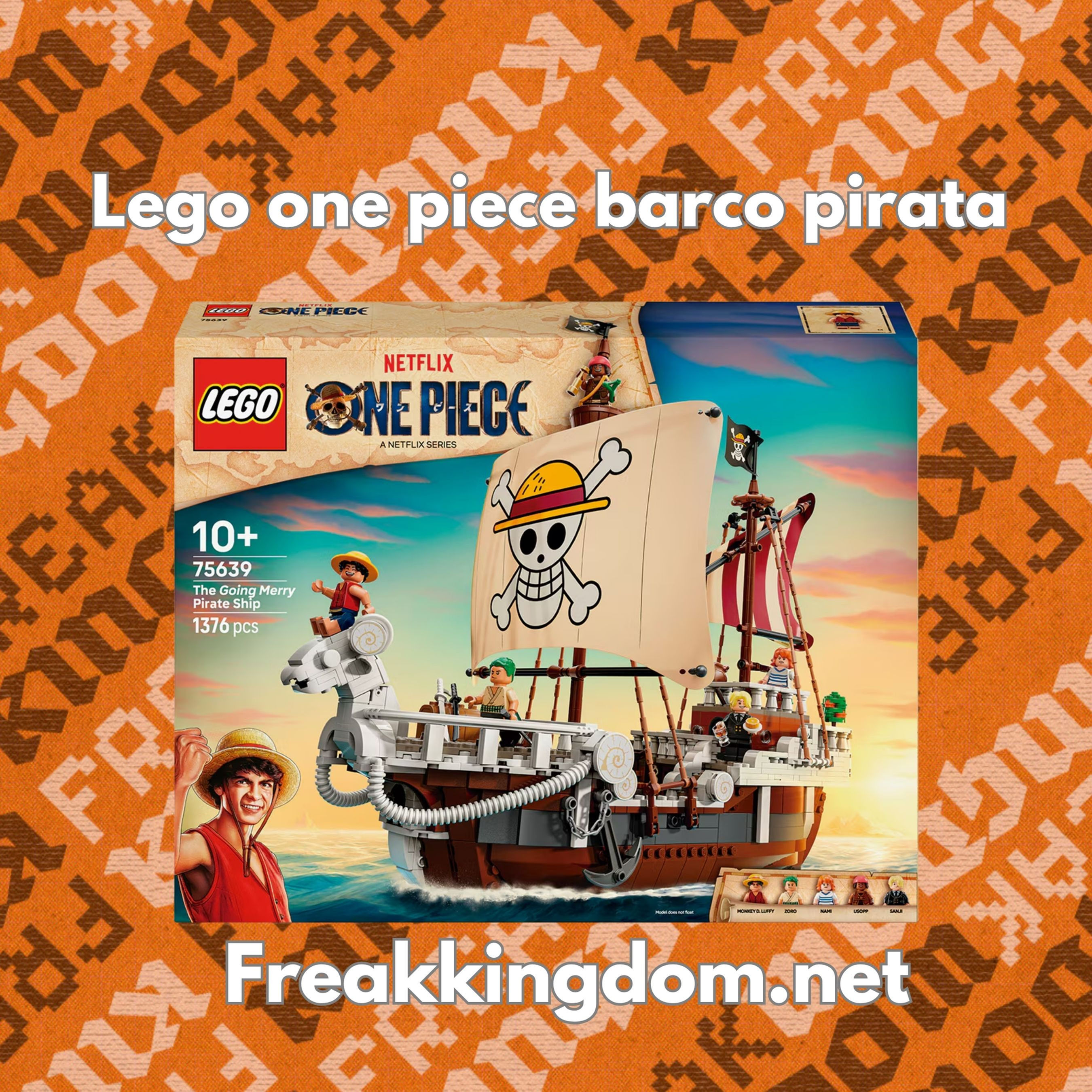 lego one piece barco pirata