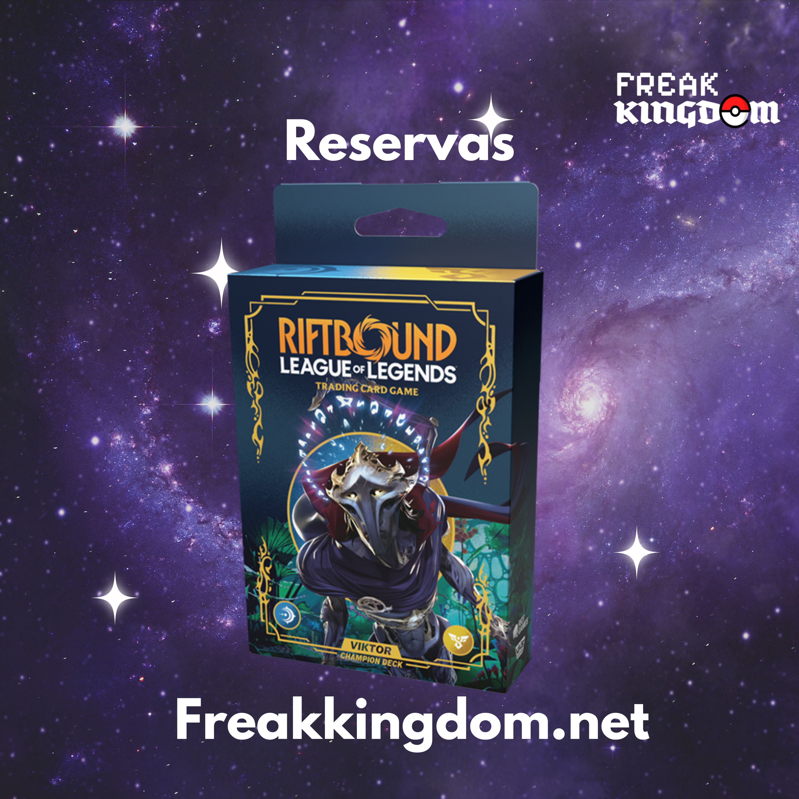 (PREPEDIDO) RIFTBOUND LOL TCG ORIGINS - DISPLAY 4 VIKTOR CHAMP DECK (INGLES)