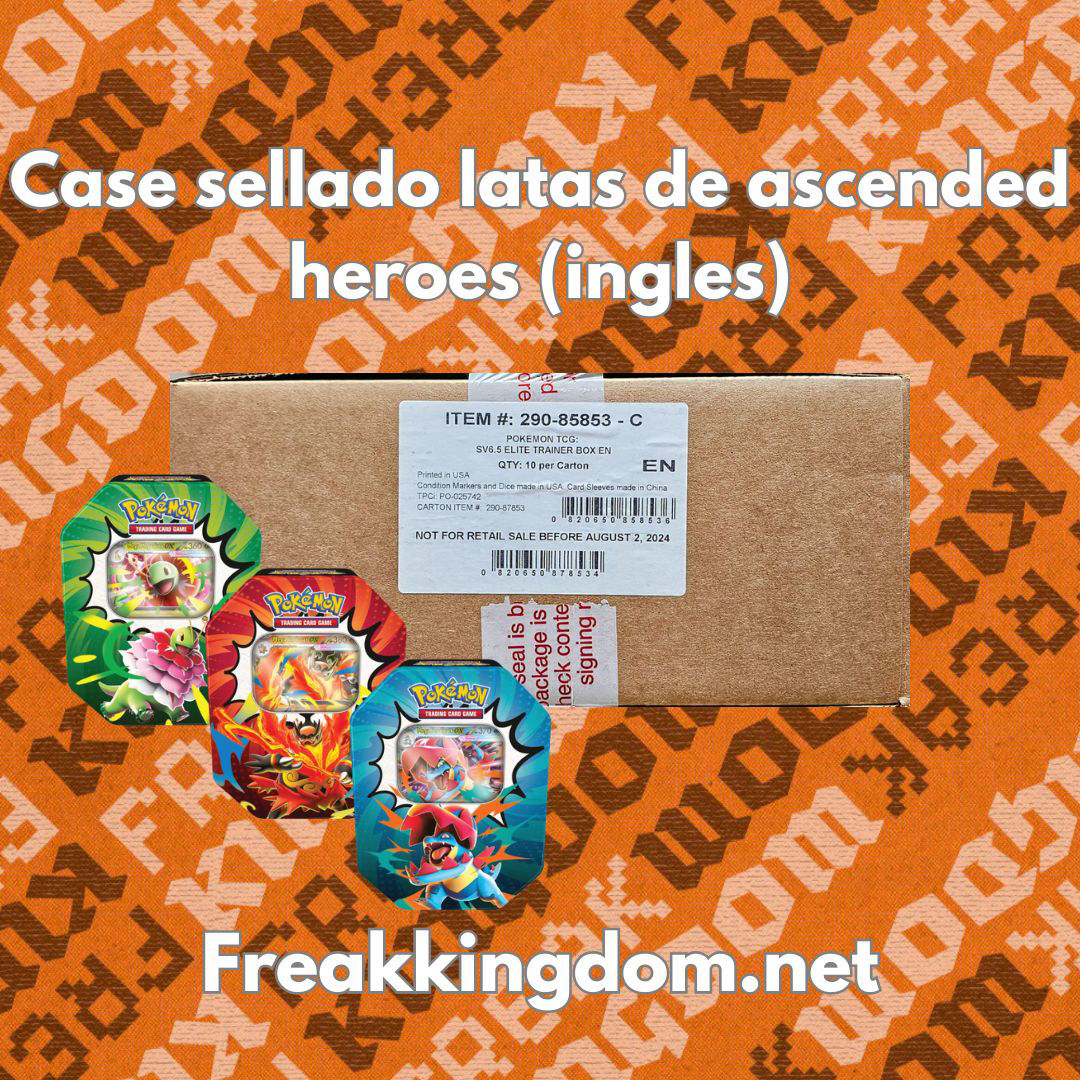Case sellado latas de ascended heroes