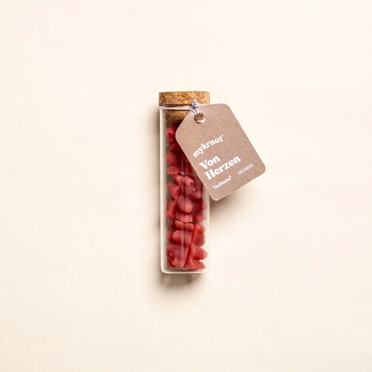 Teebären Fruchtgummi "Von Herzen" - Erdbeere von mykraut