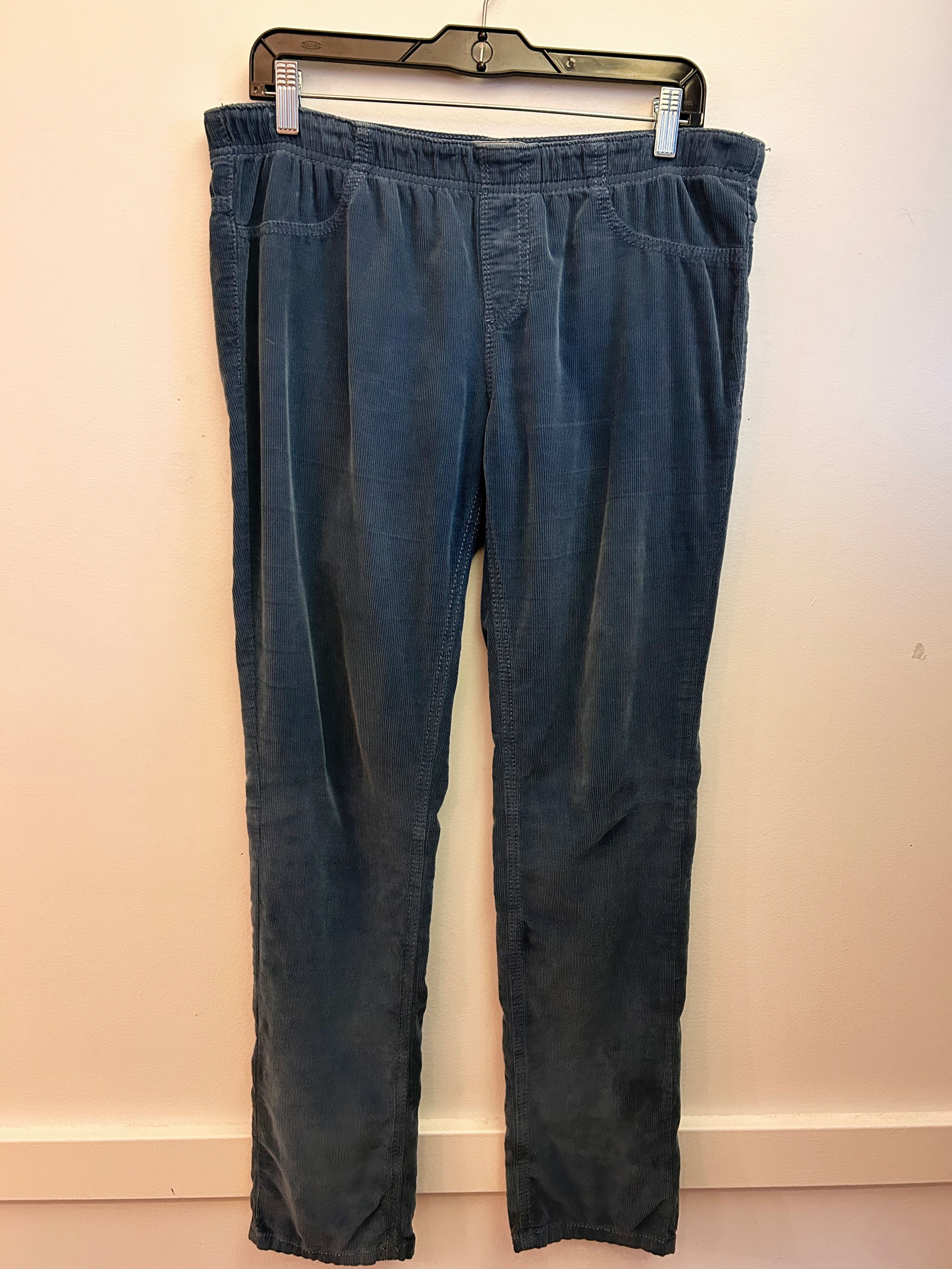 Free People Pull-On Corduroy Blue Pants