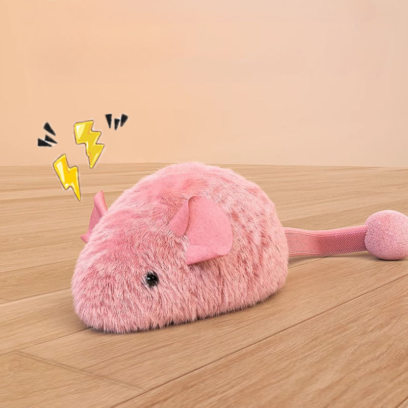 Miniatura: Novo mouse interativo de pelúcia gato mastigar brinquedos tédio interativo bri