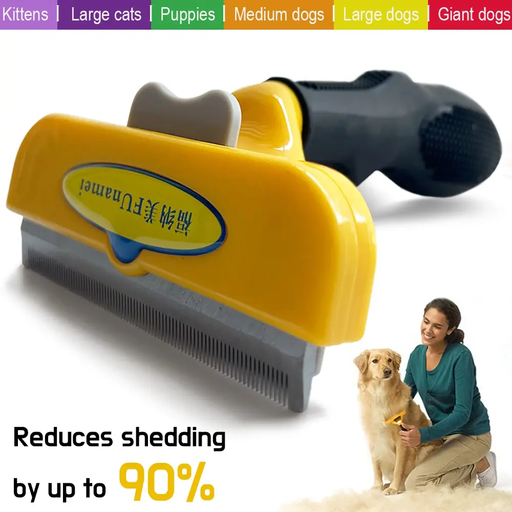 Escova para animais de estimação, pente para cães, gatos, remoção de pelos
