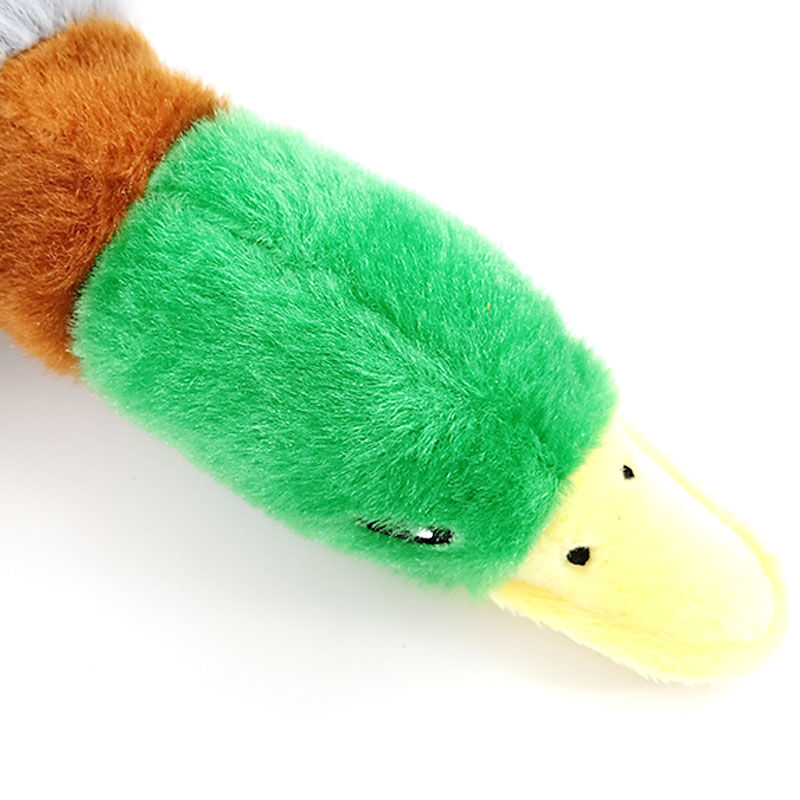 Miniatura: Cão mastigar brinquedos bonito pato de pelúcia som brinquedo recheado estriden