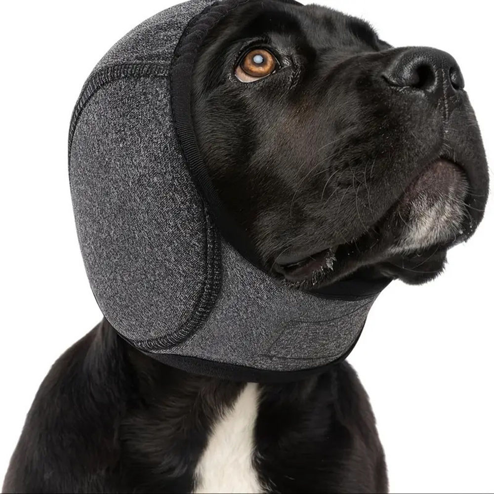 Protetor Auricular Antirruído para Cães — Acalma em Fogos de Artifícios.