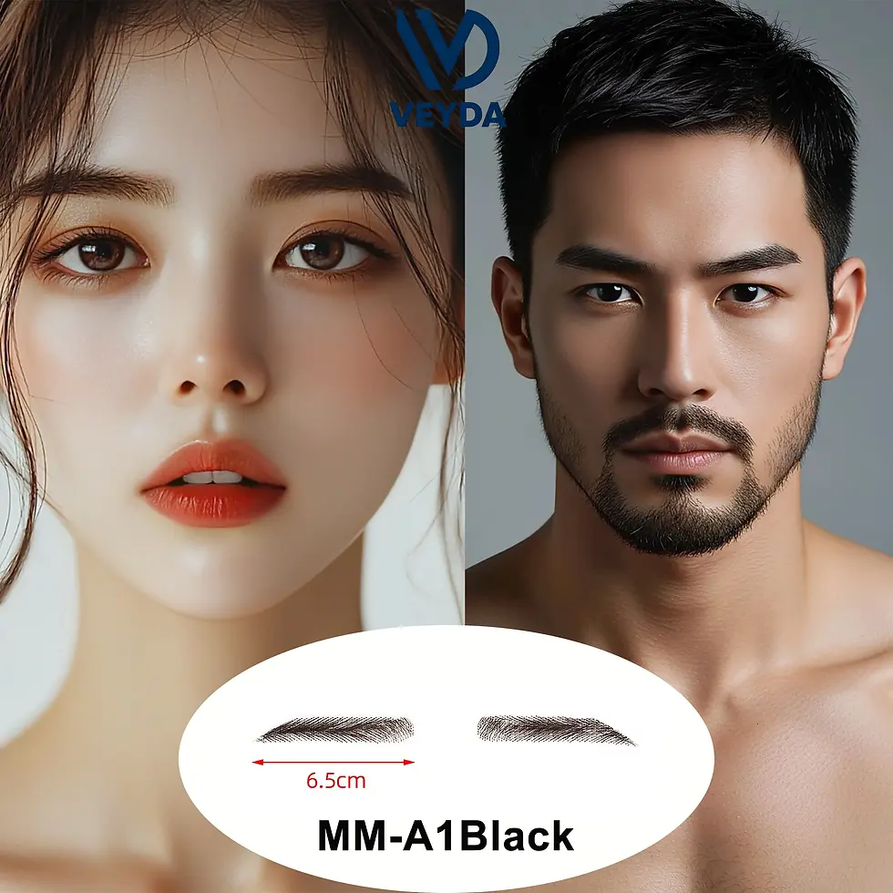 Miniatura: VEYDA Women/Man's Eyebrows Hair Eyebrows Six Style 100% Human Hair Artificial