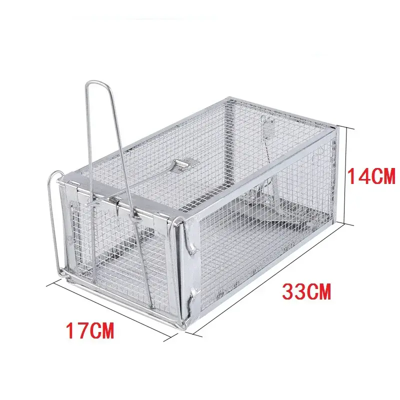 Miniatura: Gaiola para ratos, roedores, controle de animais, isca de captura, hamster, arma