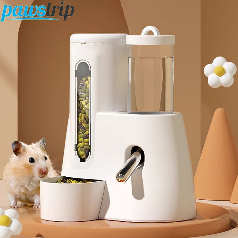 Alimentador automático de hamster 2 em 1, dispensador de água para animais peq