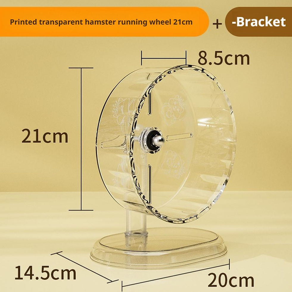 Miniatura: Brinquedo de roda de corrida transparente para hamster, brinquedo de exercício 