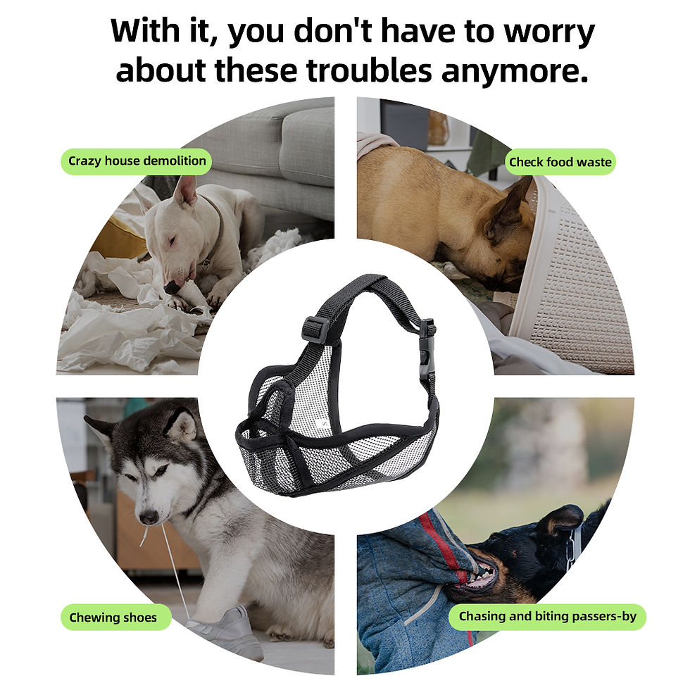 Miniatura: Focinho para cães com focos curtos, prevenção de latidos, buldogues franceses