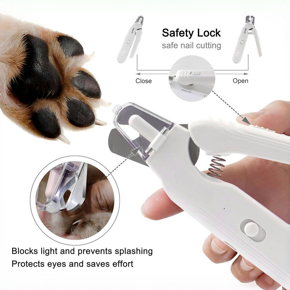 Miniatura: Cortador de unhas para animais de estimação, moedor de unhas silencioso para a