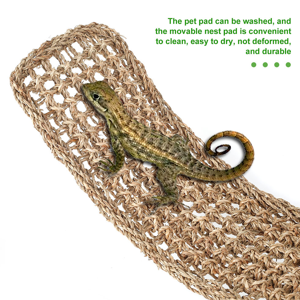 Miniatura: Rede para répteis, decoração de terrário para espreguiçadeira de lagarto, p