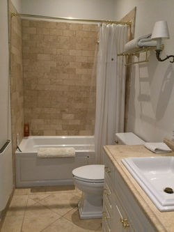 Guest BATH sink and tub shower