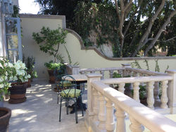 Terrace outside bedrooms
