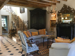 Living room fireplace