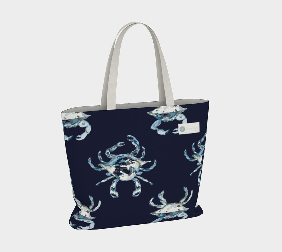 Thumbnail: Crabbie tote bag NAVY
