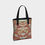 Thumbnail: RED Crab and Seaweed Damask Tote
