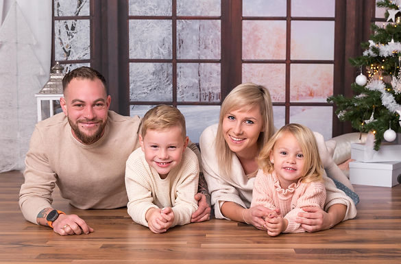 Weihnachtsshooting Familie Kind