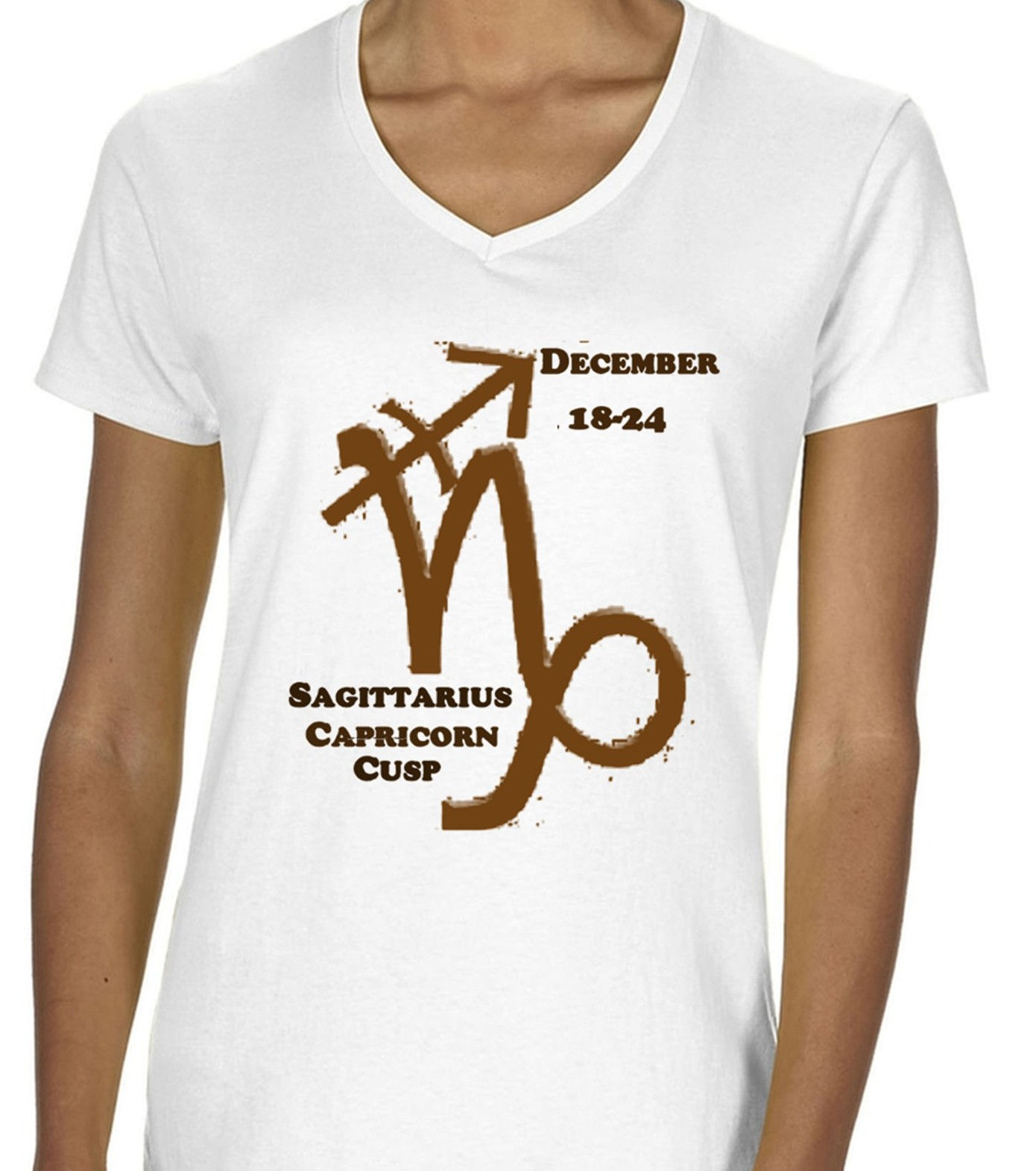 Sagittarius Capricorn Cusp Tee - Mocha