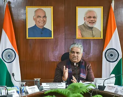 Union Minister for Environment, Forest and Climate Change Shri Bhupender Yadav......