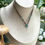Thumbnail: Double Terminated Aquamarine + Faceted Gemstone Bead Necklace