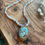 Thumbnail: Hubei Turquoise & Multi-Gemstone Necklace |Latte Cord|