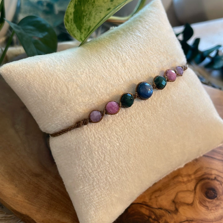Thumbnail: Blue Kyanite & Multi-Gemstone Bead Bracelet