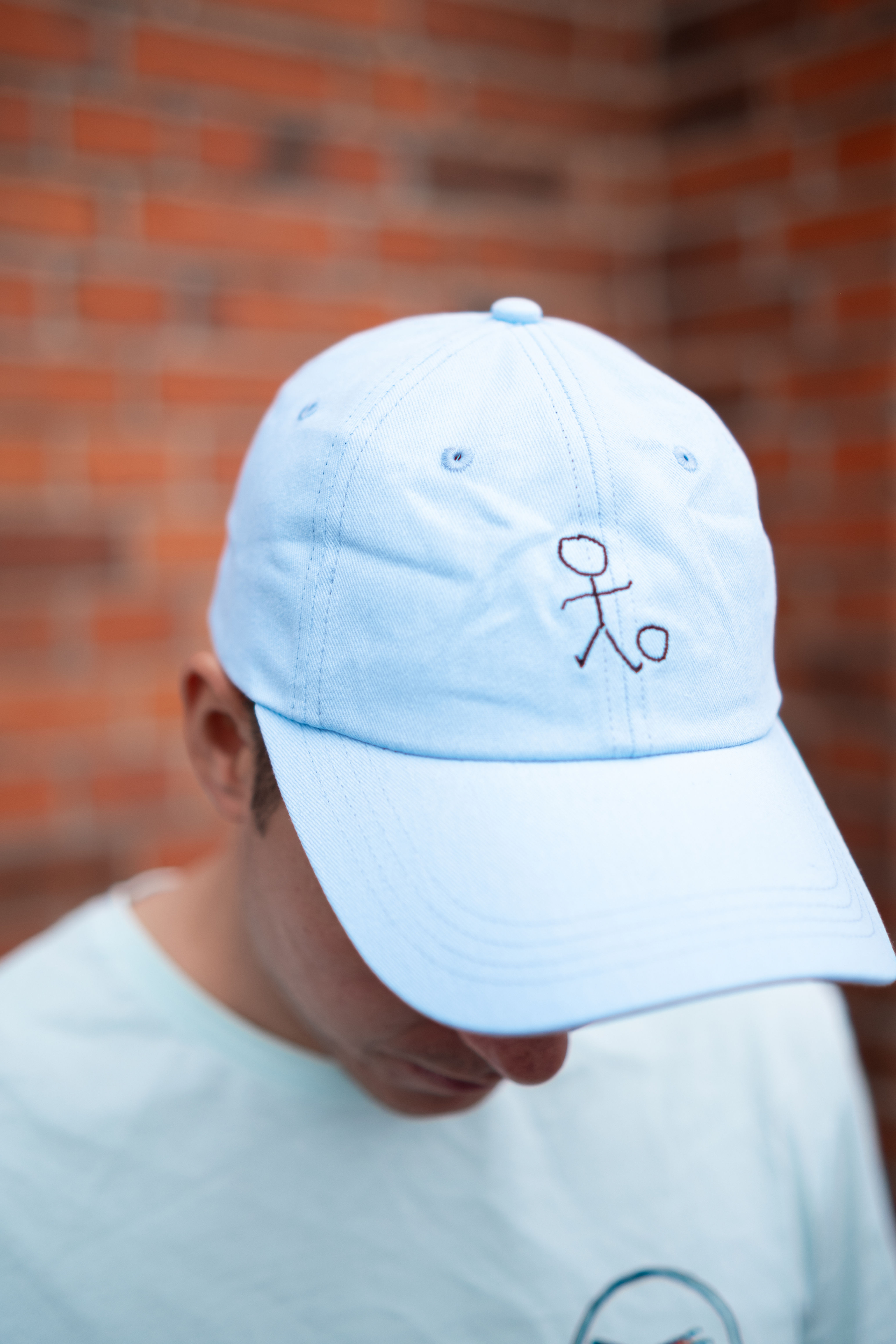Foreverlution Dad Hat - Stickman (Baby blue)
