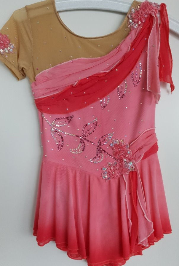 Kürkleid rosa Blüten