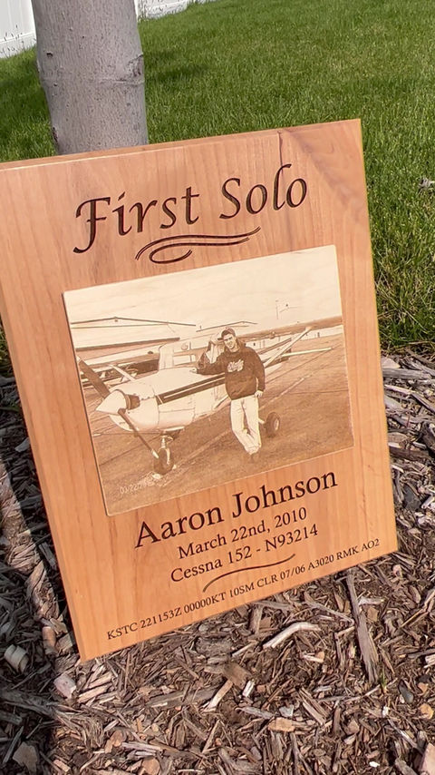 Thumbnail: Private Pilot Plaque Photo