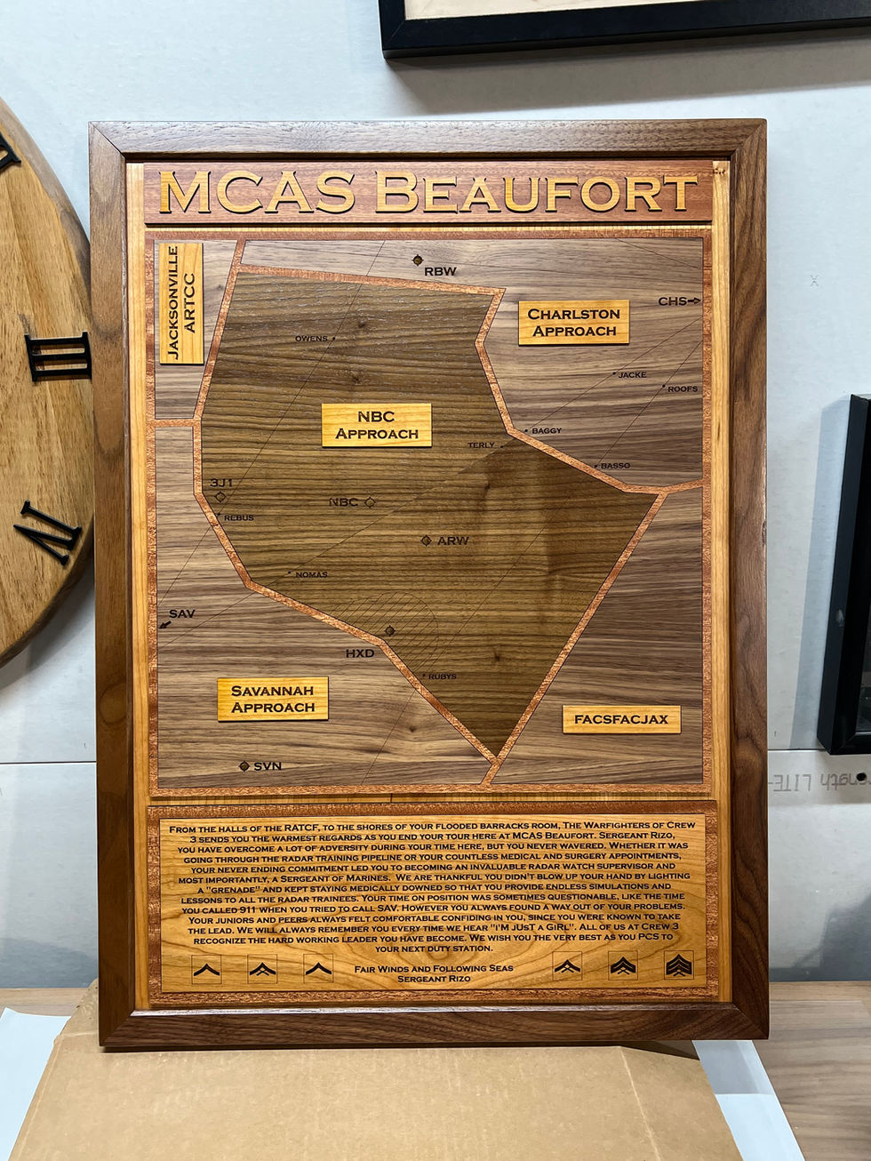 MCAS Beaufort Air Traffic Control Plaque